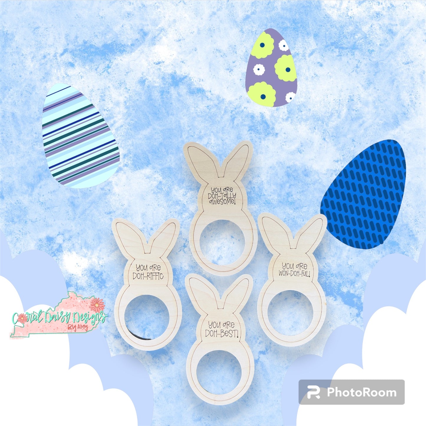 Personalized Easter playdough cards - ESTR027