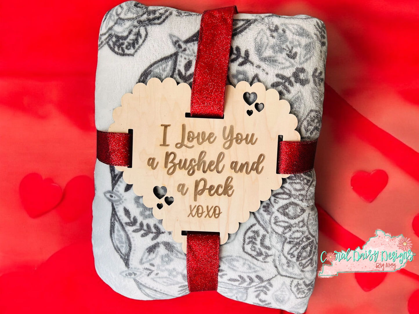 I love you a bushel and a peck Blanket tag - Val021