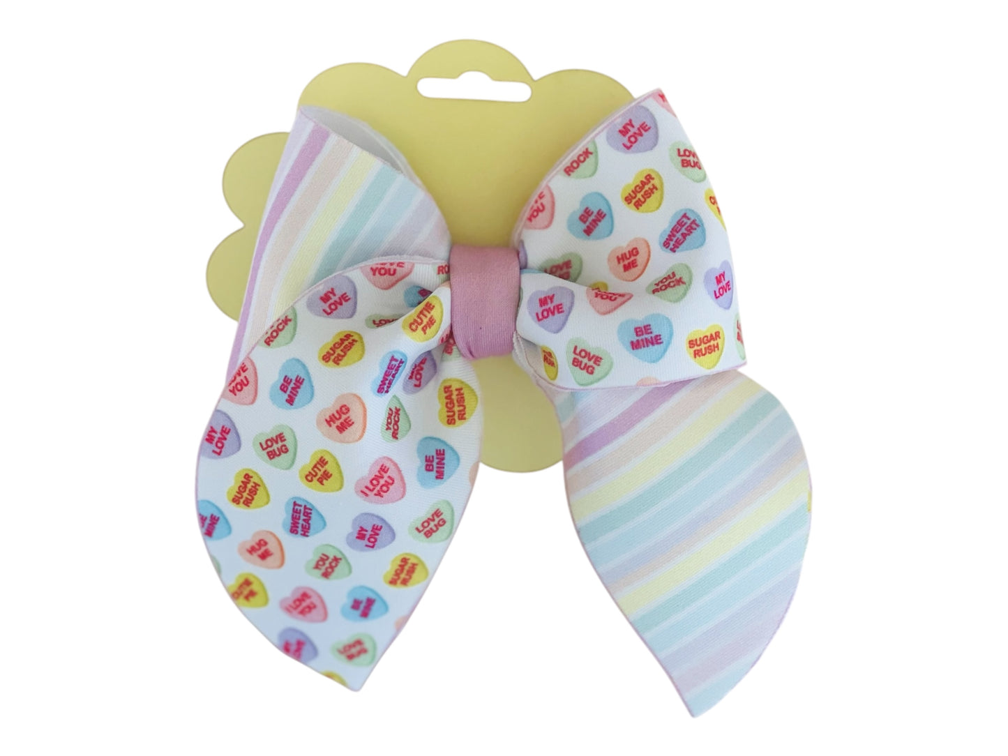 Pastel Candy Hearts Sailor Bow