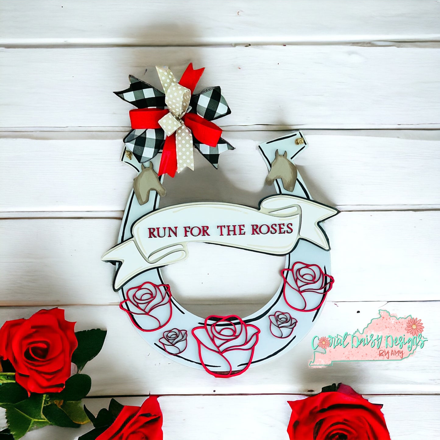 Run for the Roses horseshoe - DRB026