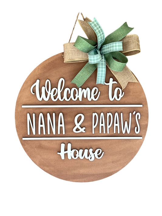 Personalized Grandparent sign  - GRP003