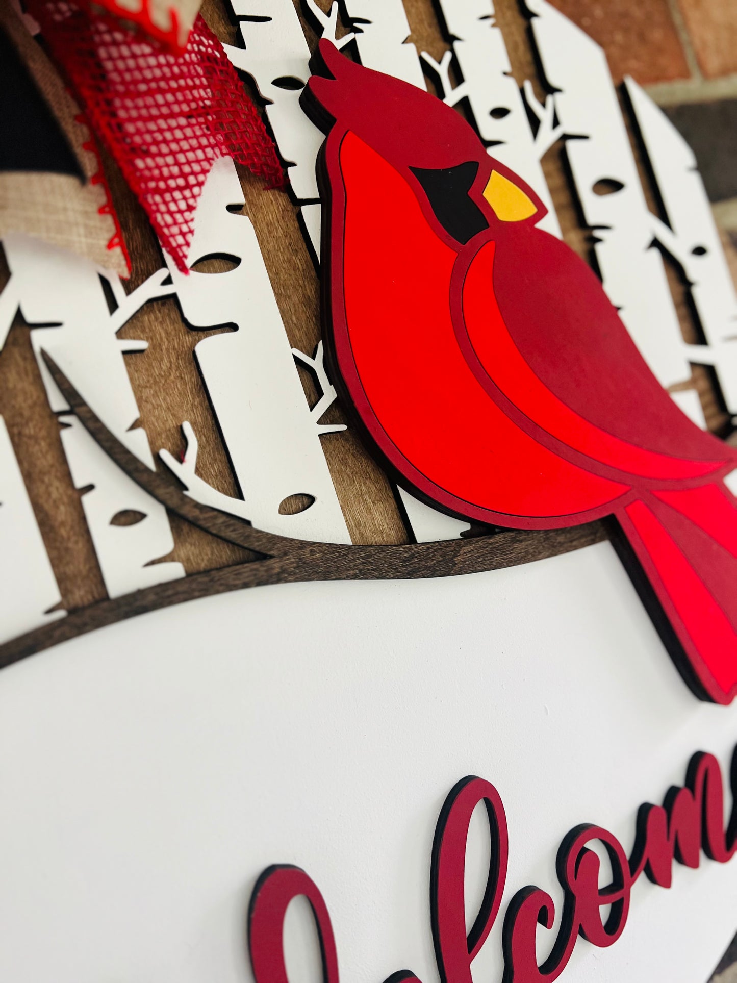 Welcome cardinal bird - WNTR013