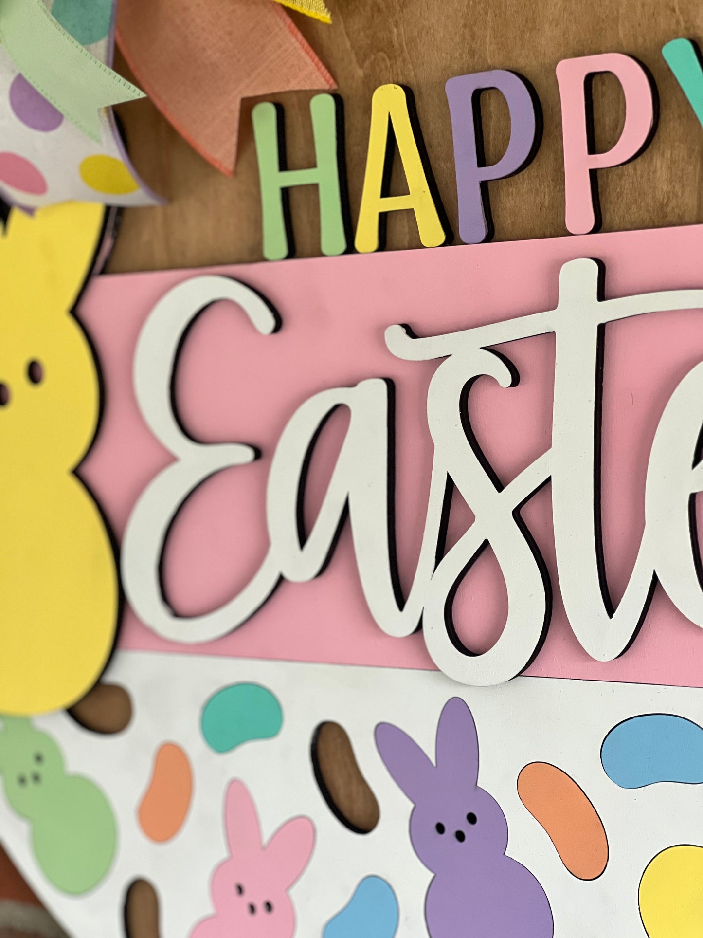 Happy Easter w/large bunny - ESTR032