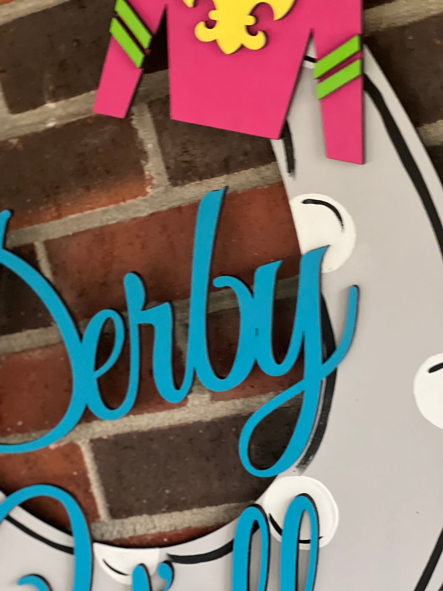 Derby y’all horseshoe with attachments - DRB024