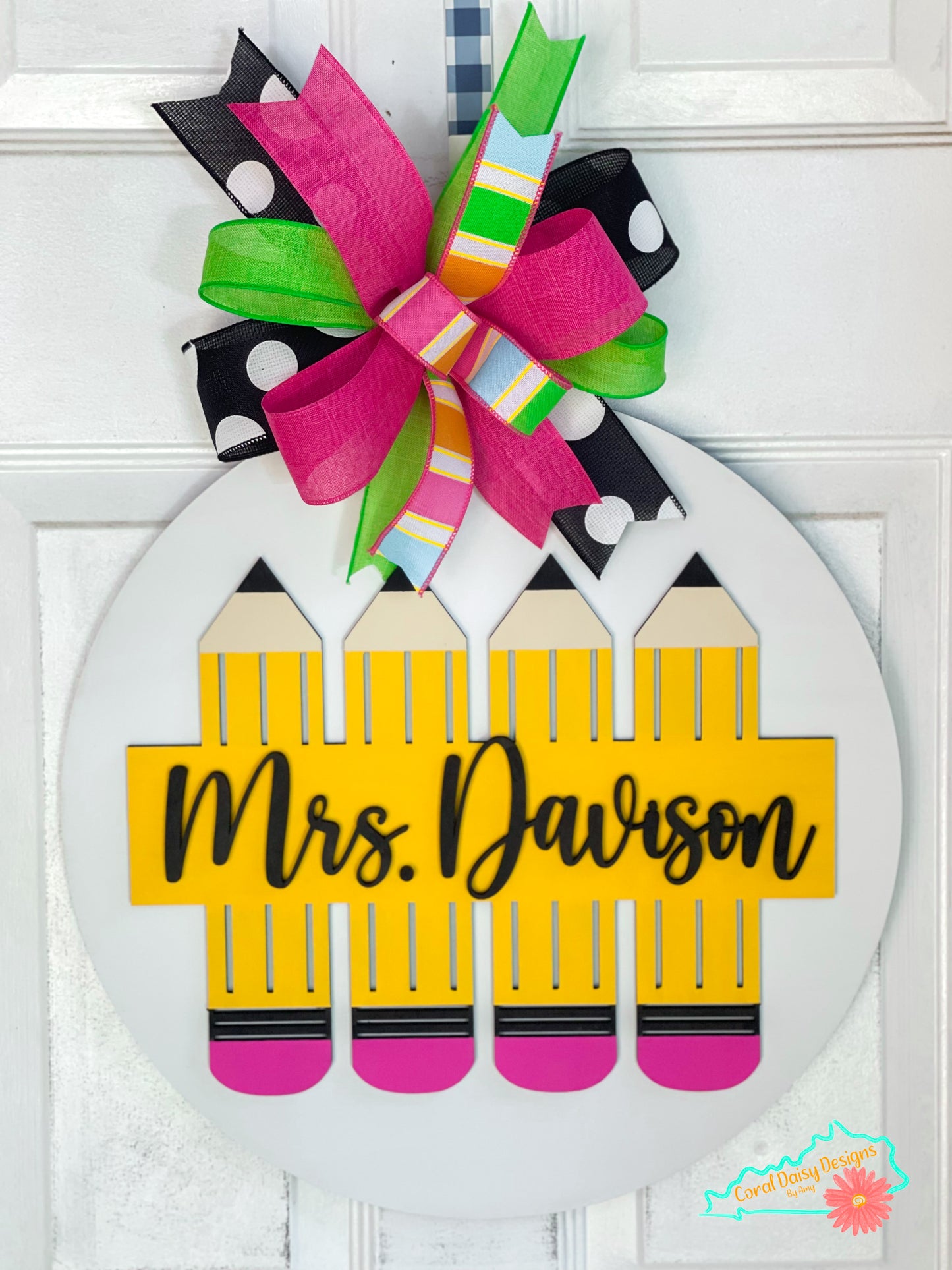 Personalized teacher room pencils - TCHR002