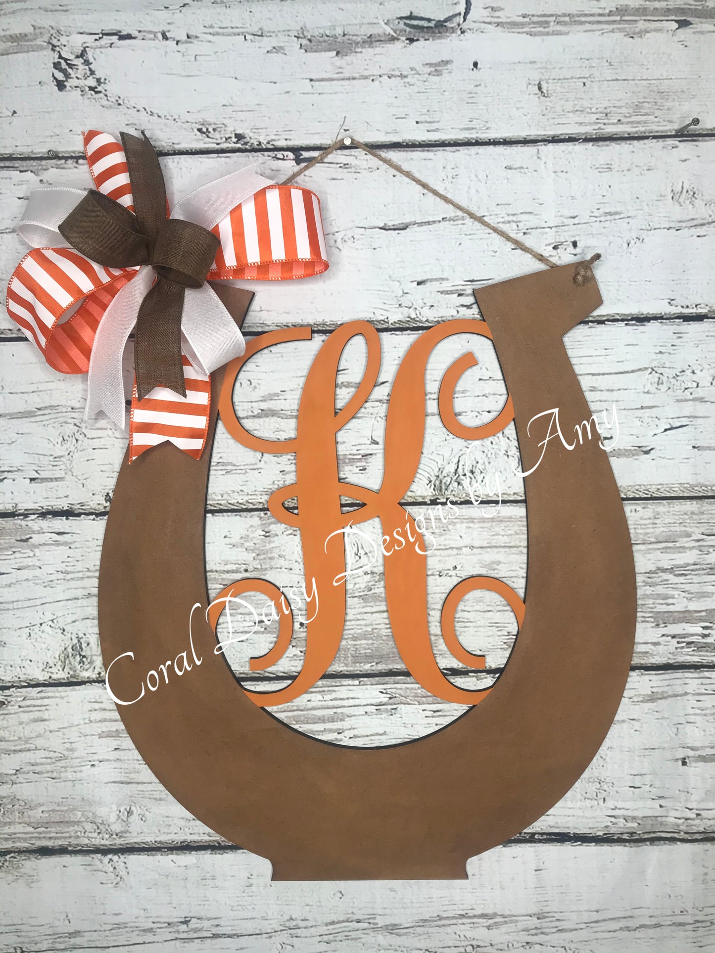 Monogrammed horseshoe - DRB018
