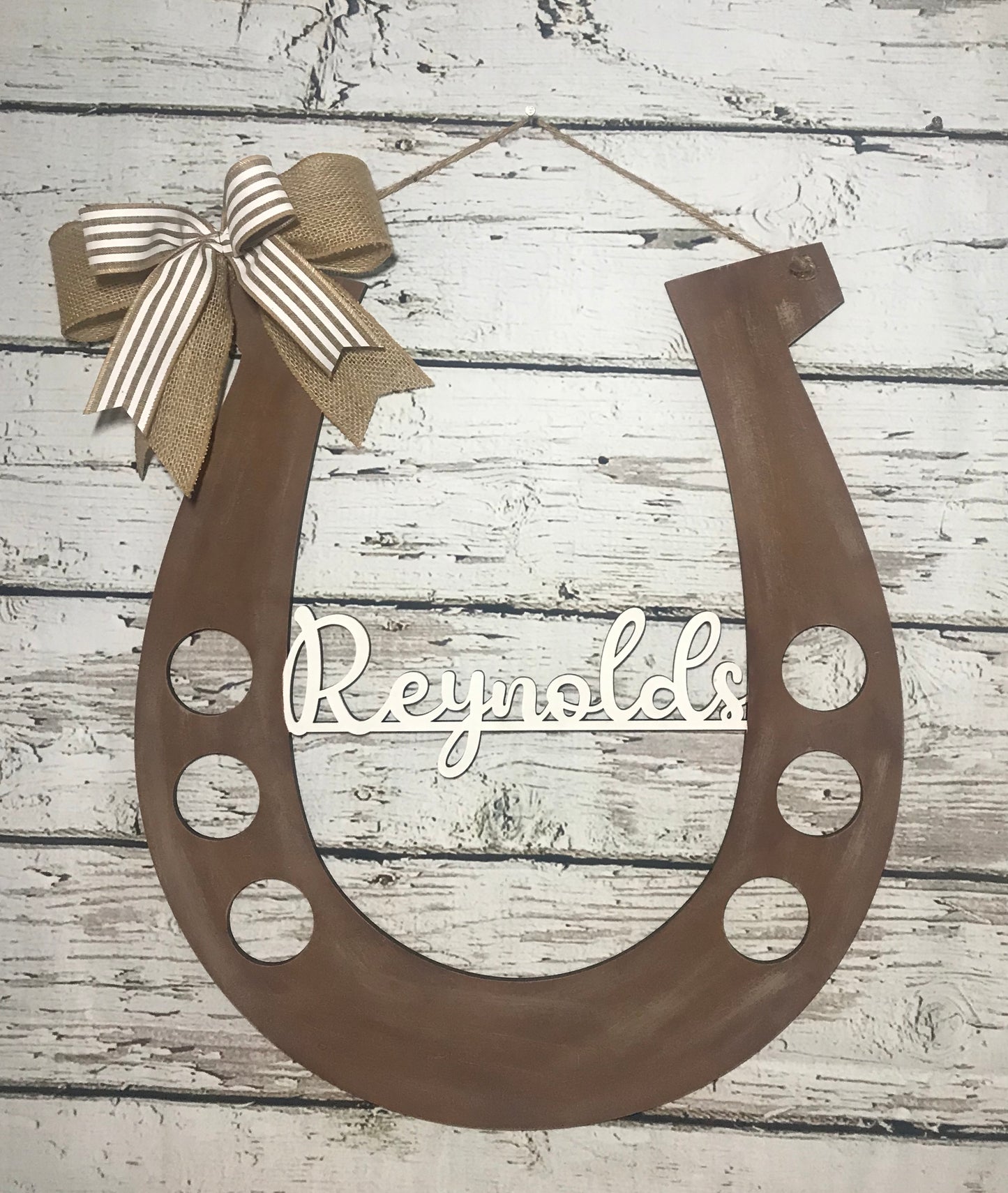Personalized name horseshoe - DRB017