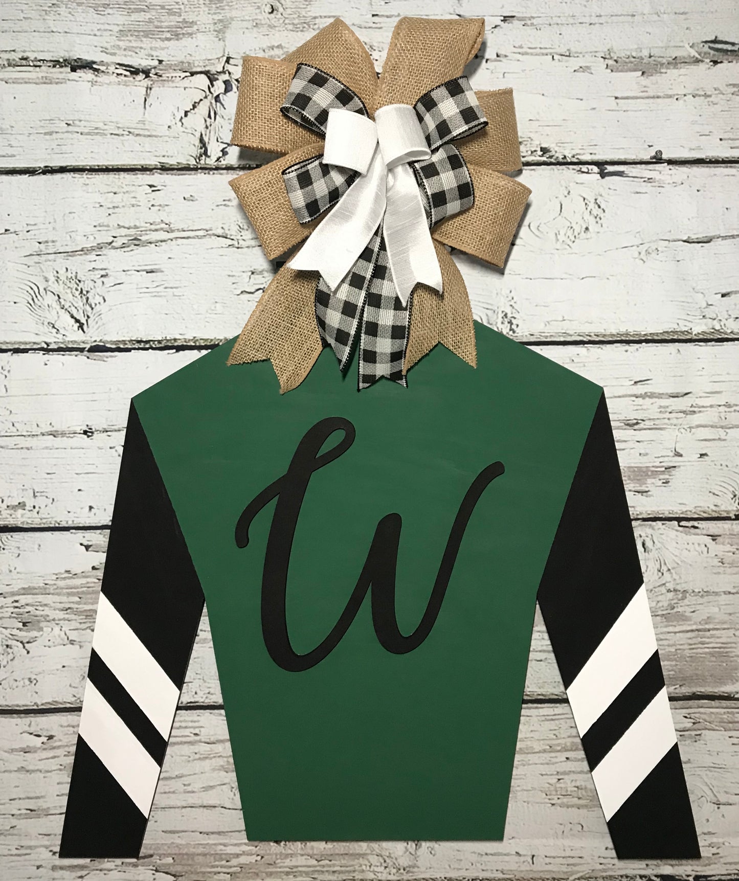 Jockey silk with initial/stripes - DRB006