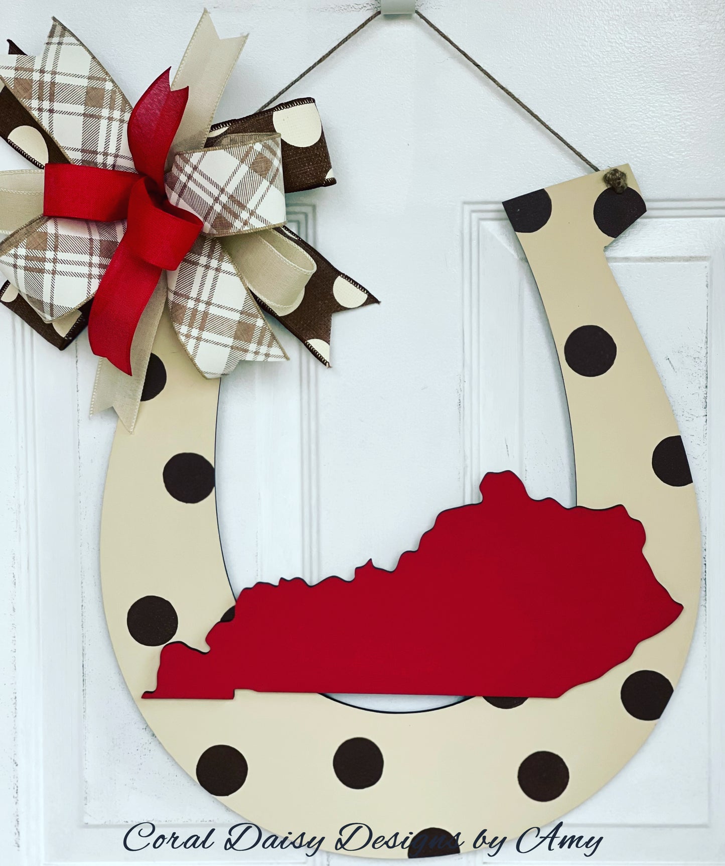 State polka dot horseshoe - DRB013