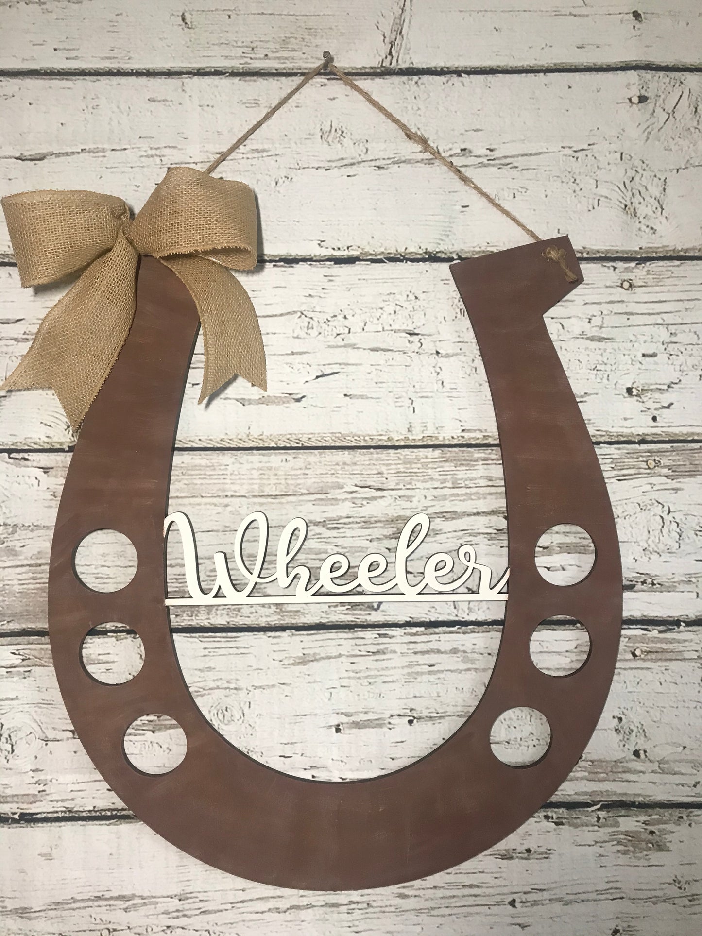 Personalized name horseshoe - DRB017