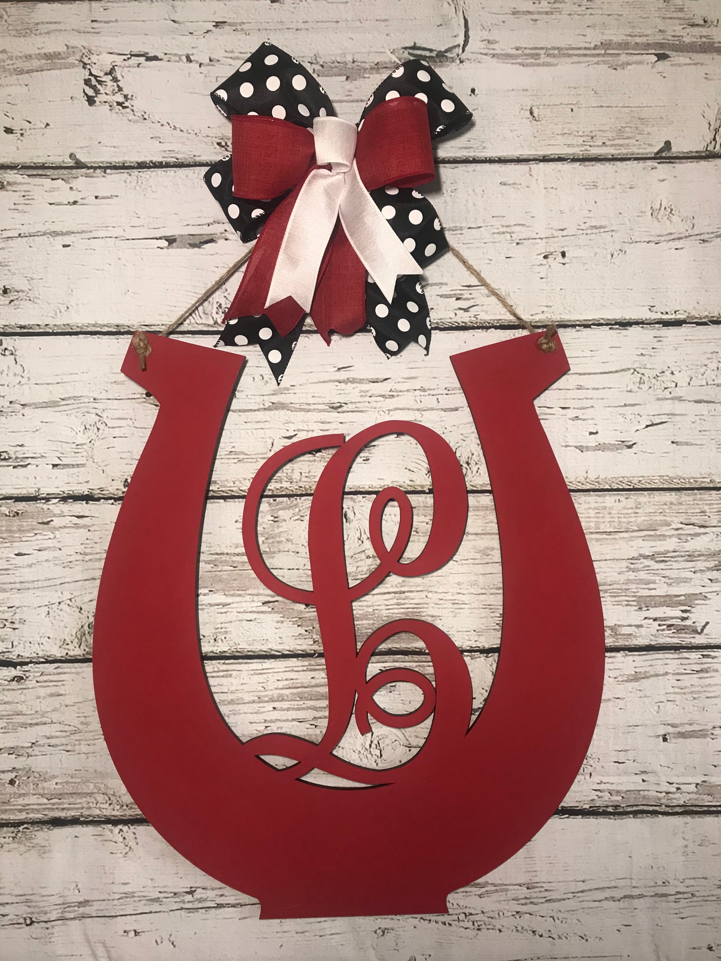 Monogrammed horseshoe - DRB018