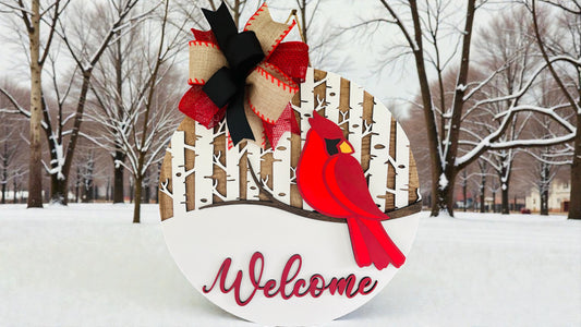 Welcome cardinal bird - WNTR013