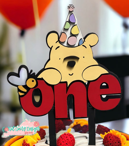 Winnie One cake topper - TOP006