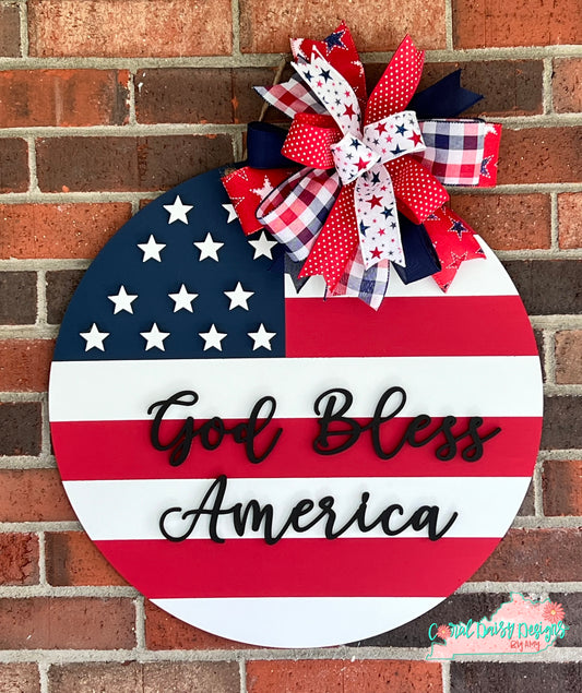 God Bless America flag - PATRIOTIC017