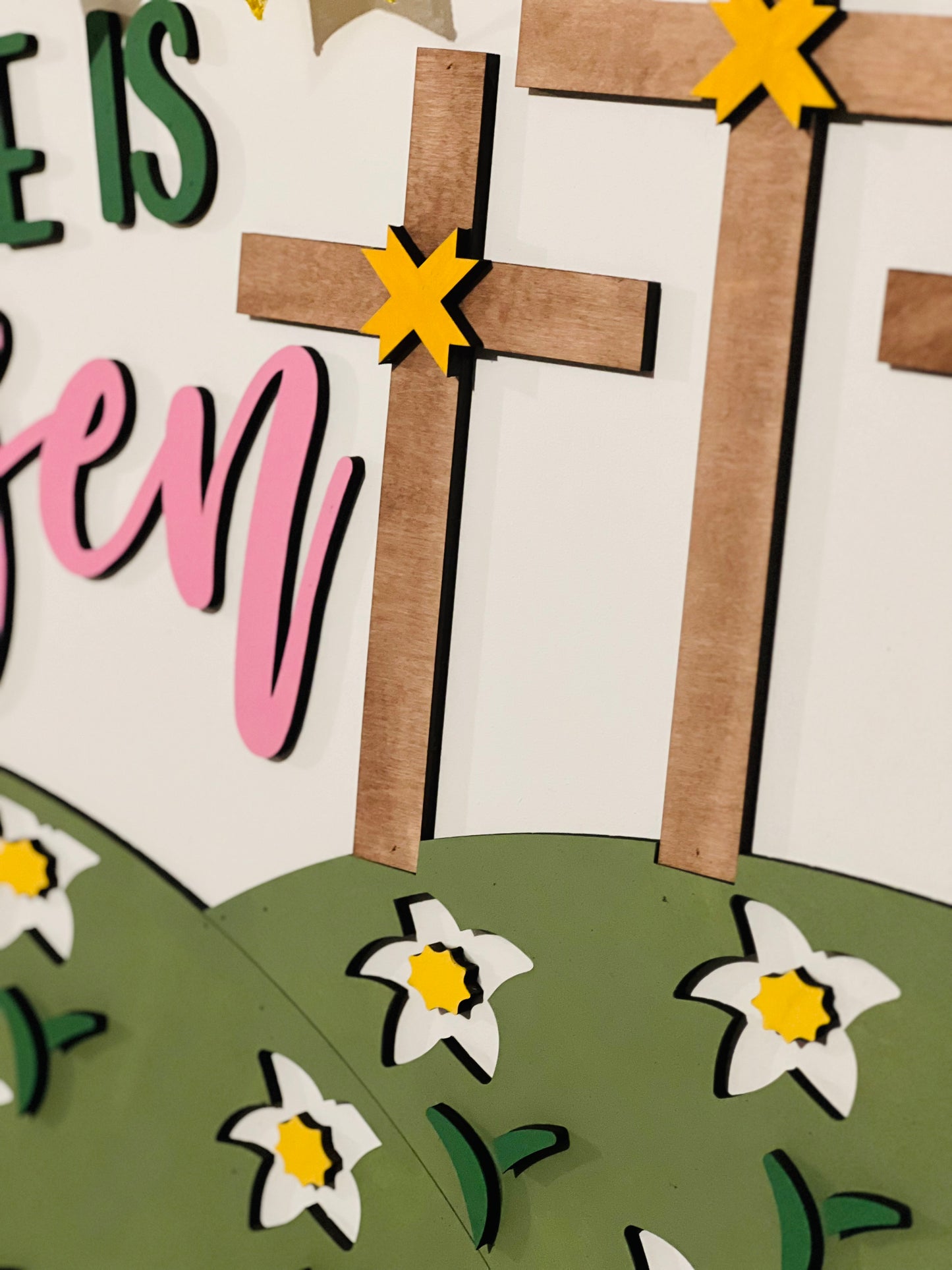 He is Risen 3 crosses - ESTR030