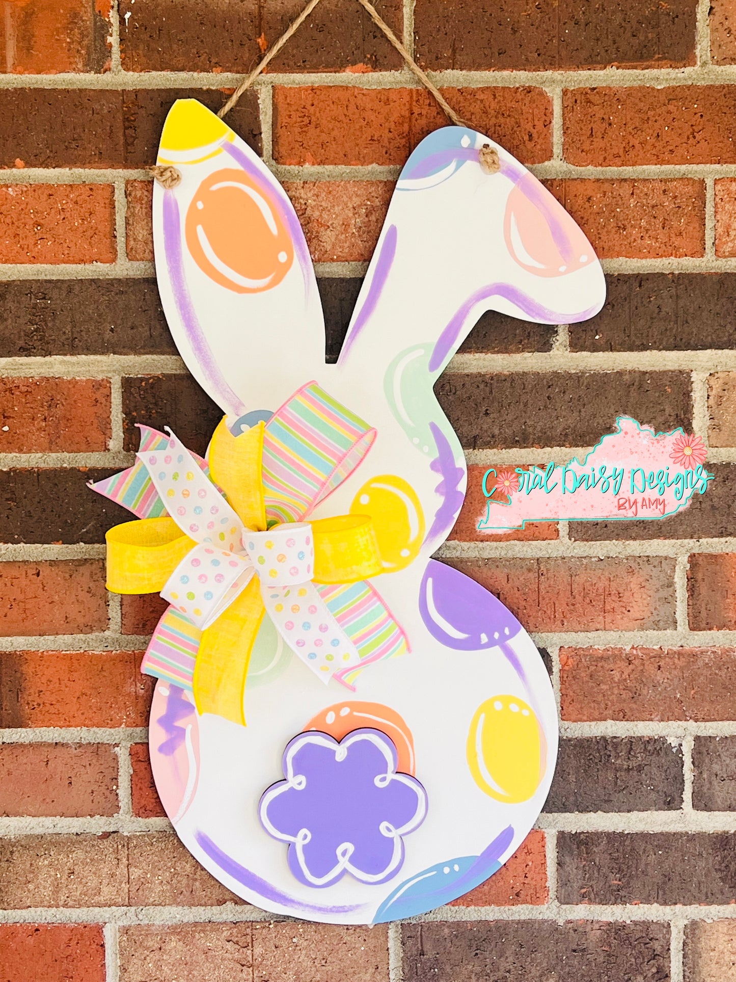 Pastel polka dot Bunny - ESTR025