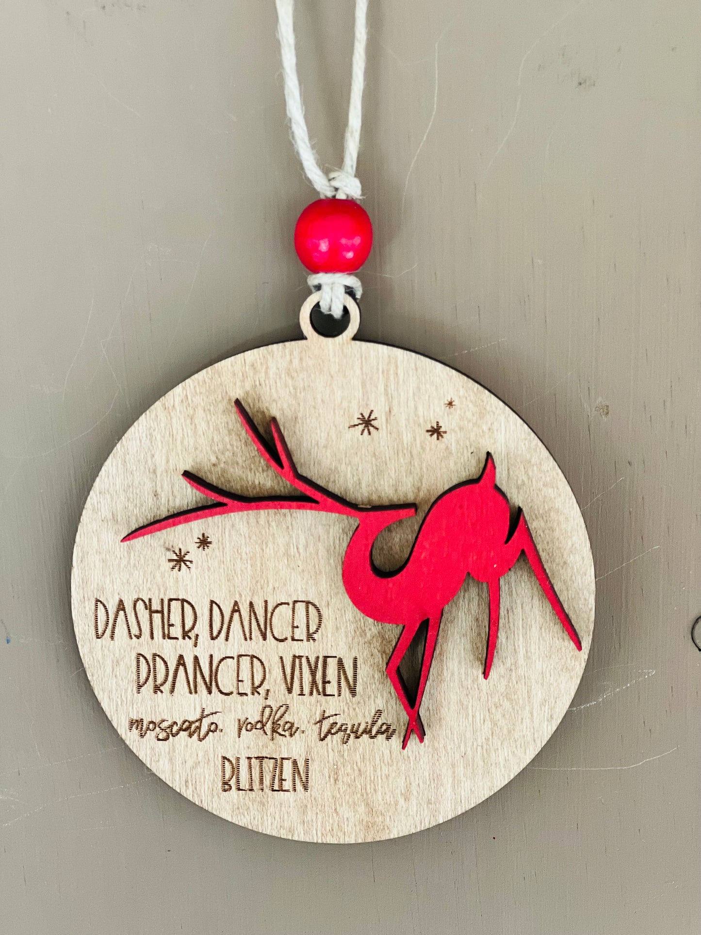 Dasher, Dancer, Prancer, Vixen….ornament - CHR063