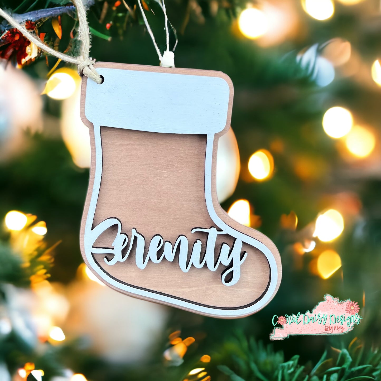 Personalized Stocking ornament - CHR055