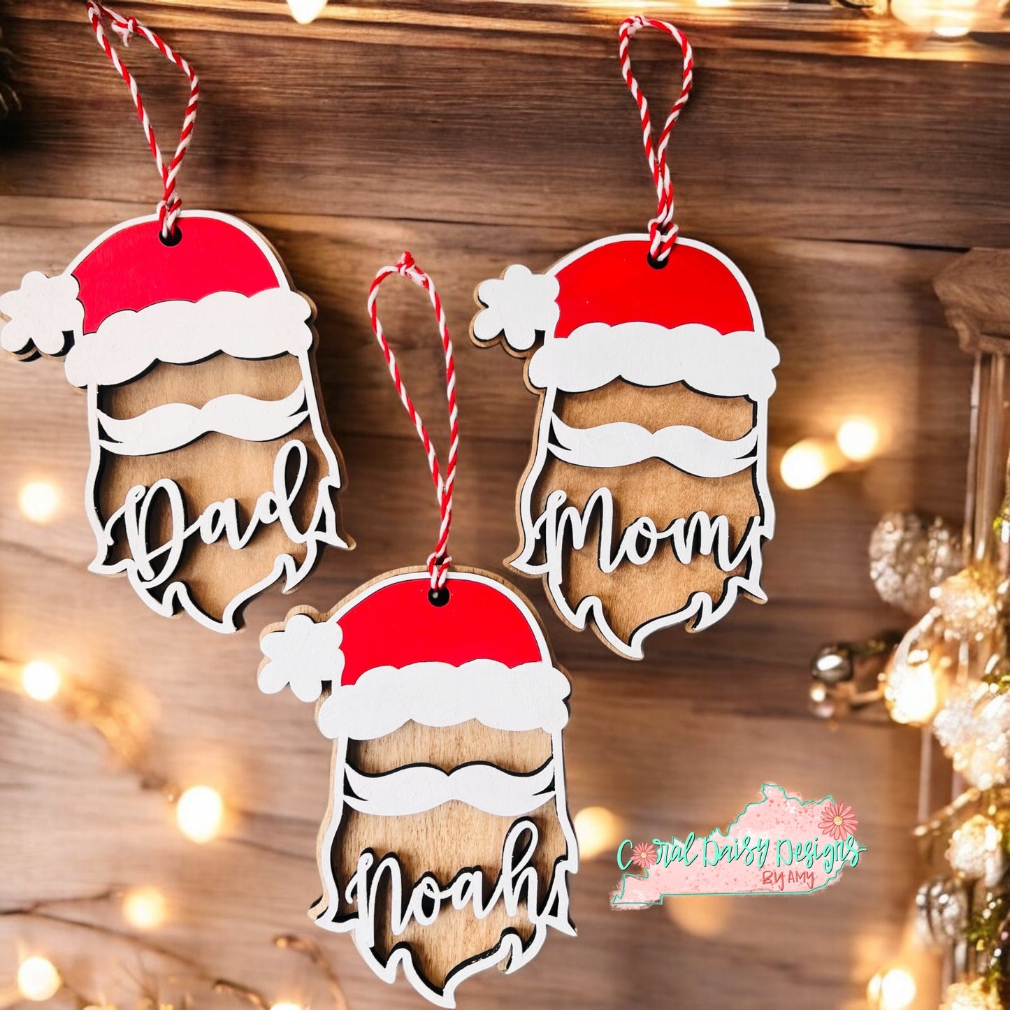 Personalized Santa ornament - CHR056