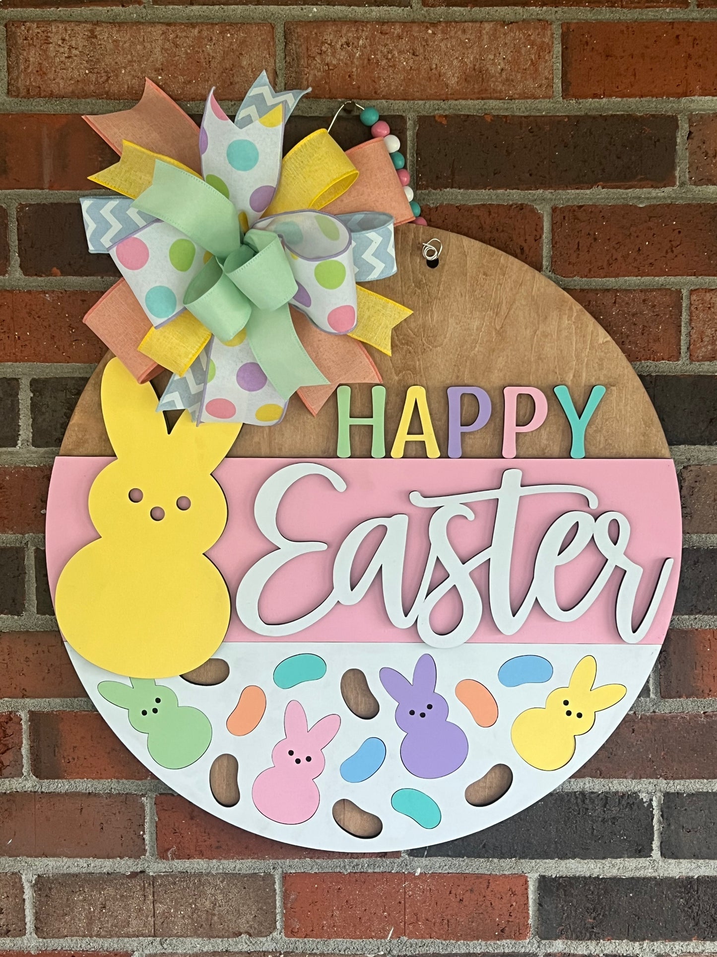 Happy Easter w/large bunny - ESTR032