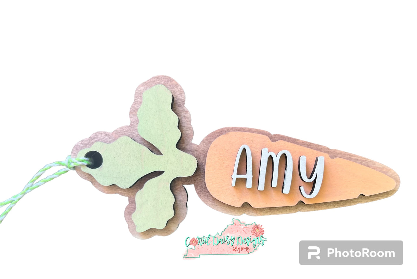 Personalized Carrot Easter Basket Name tags - ESTR024