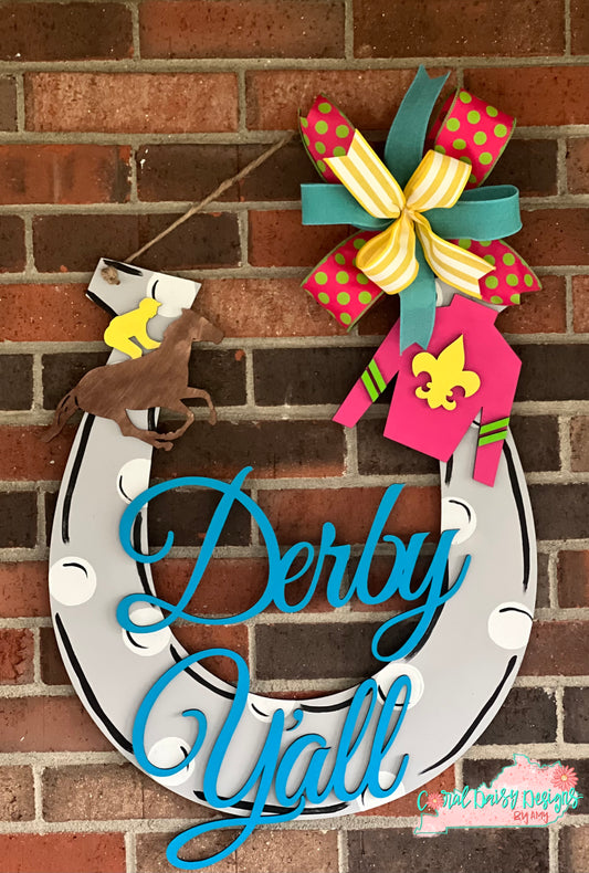 Derby y’all horseshoe with attachments   - DRB024