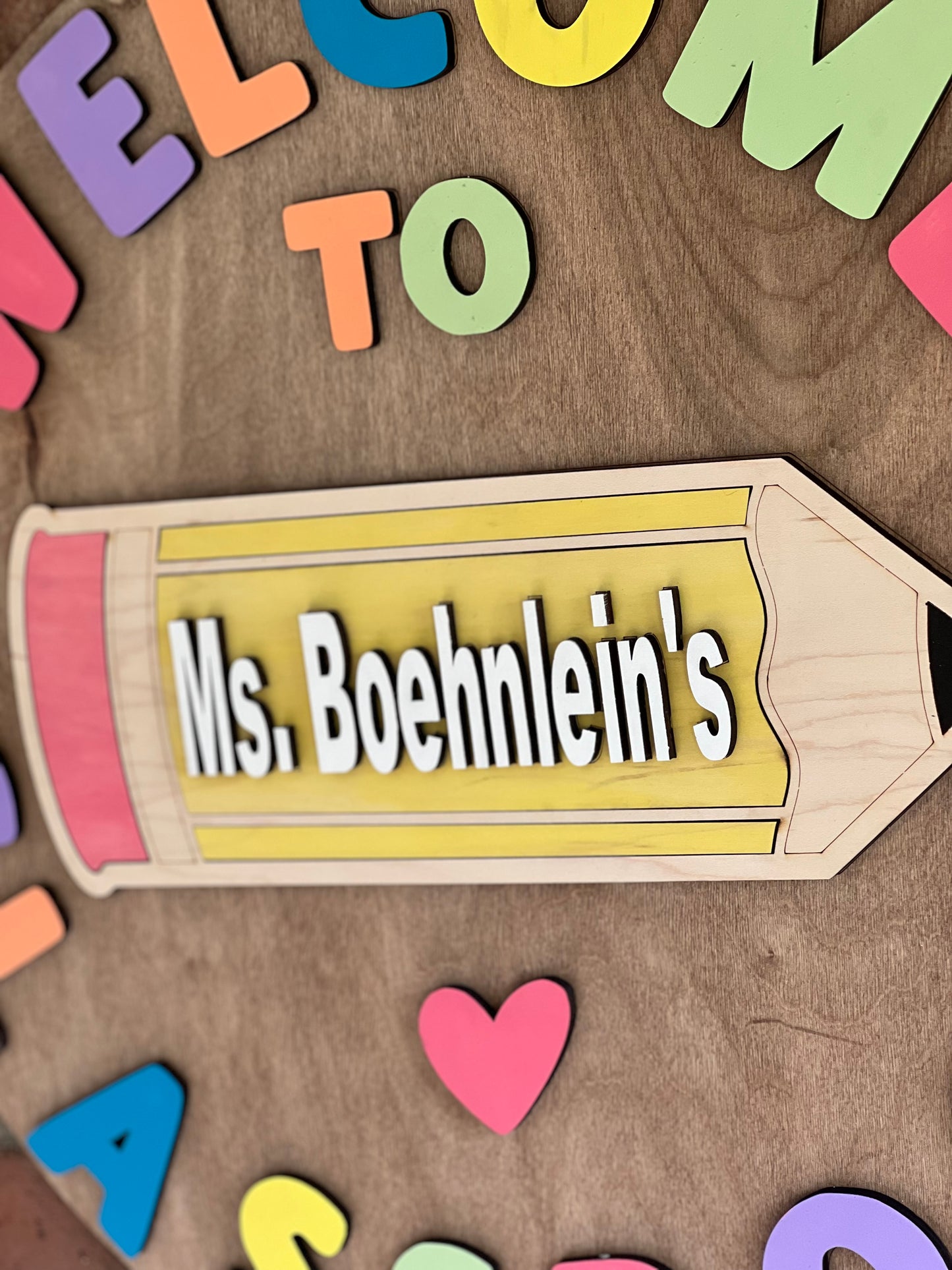 Personalized teacher name weclome to classroom - TCHR004