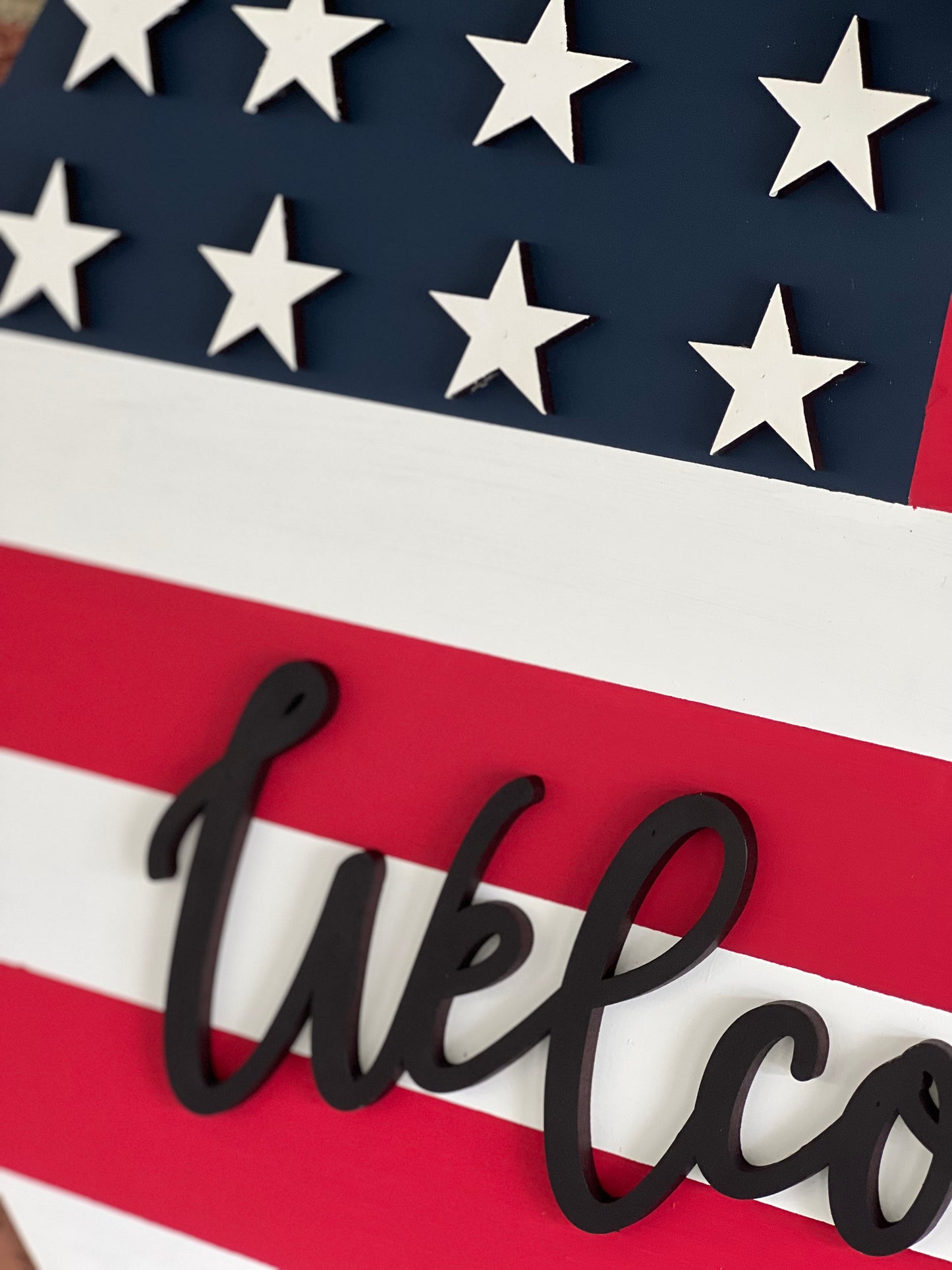 Welcome flag - PATRIOTIC004