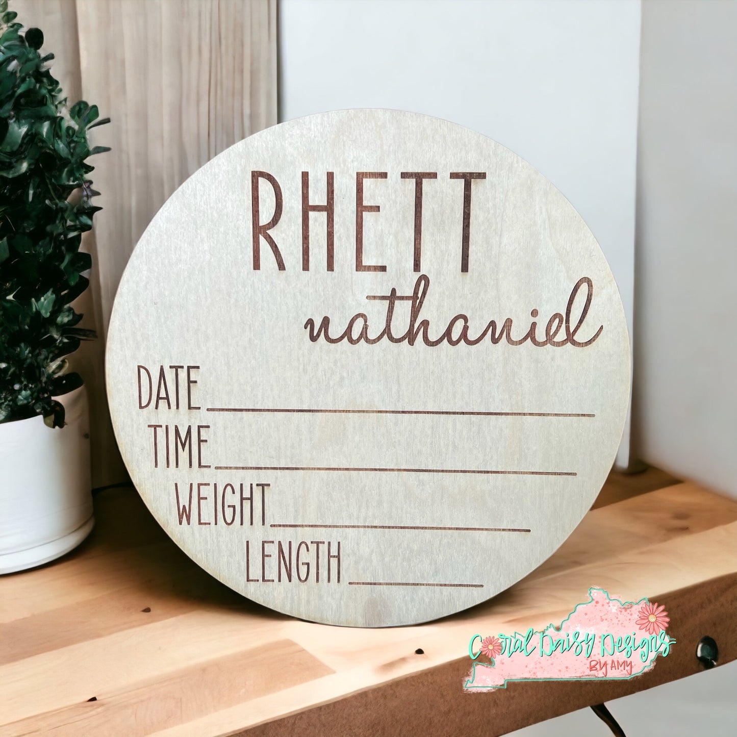 Birth Announcement for photos - BRTH001