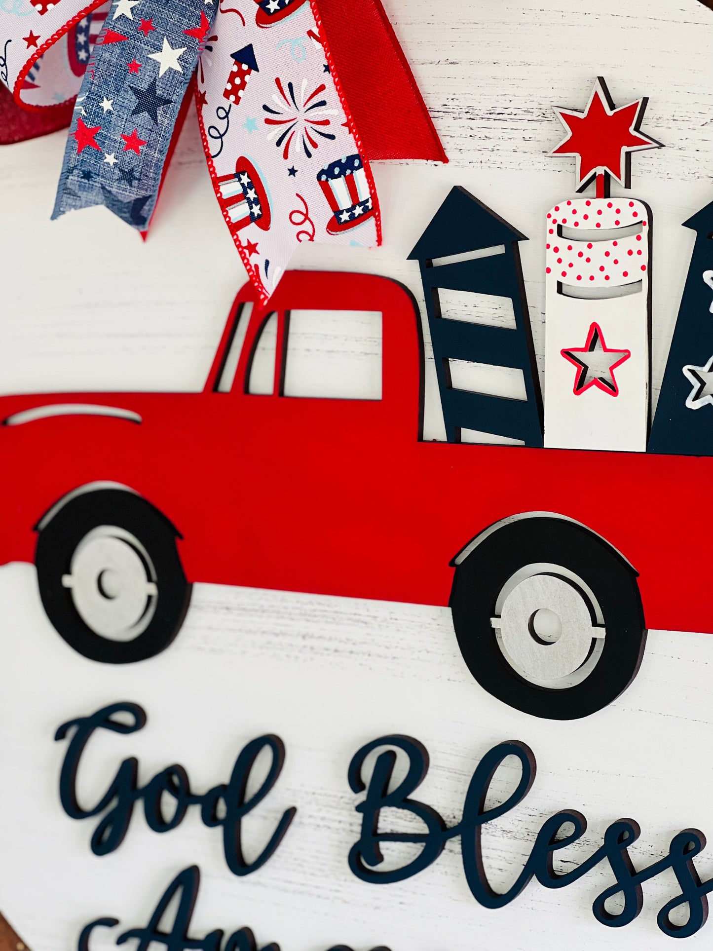 God Bless America truck - PATRIOTIC001