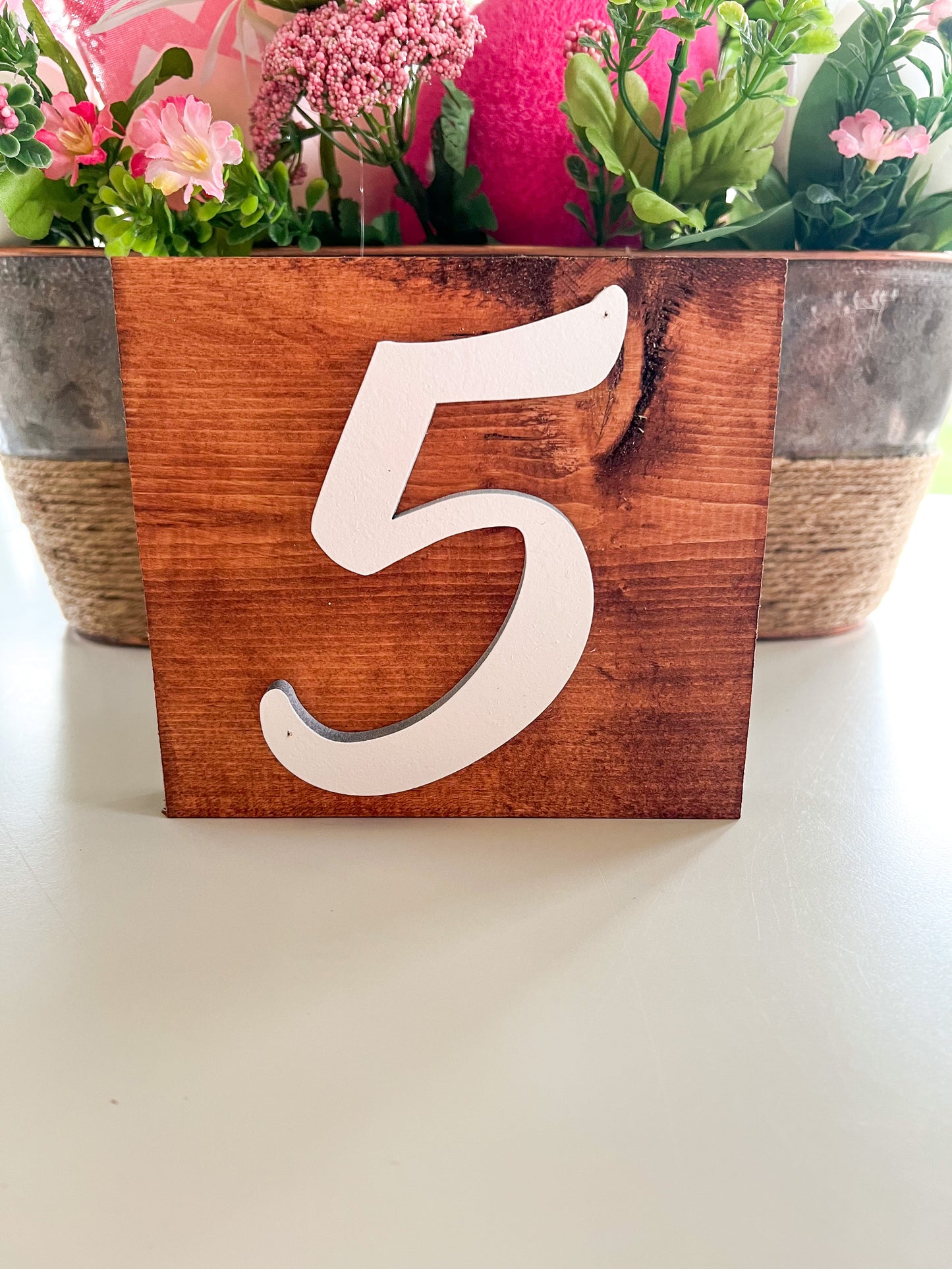 Wooden table numbers - WEDD009