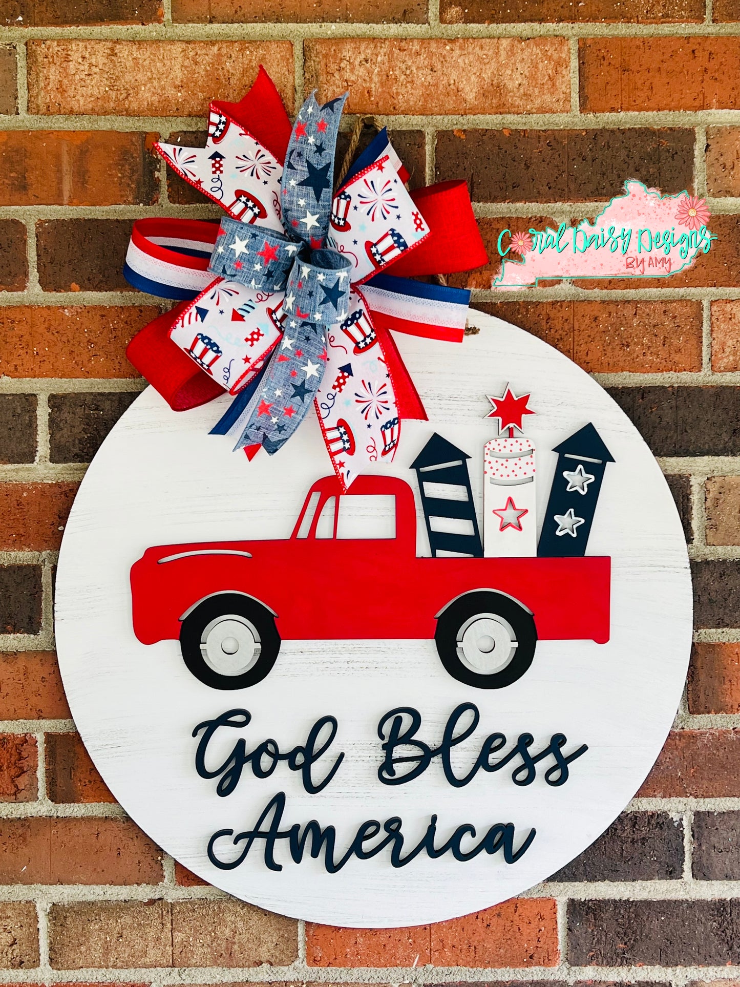 God Bless America truck - PATRIOTIC001