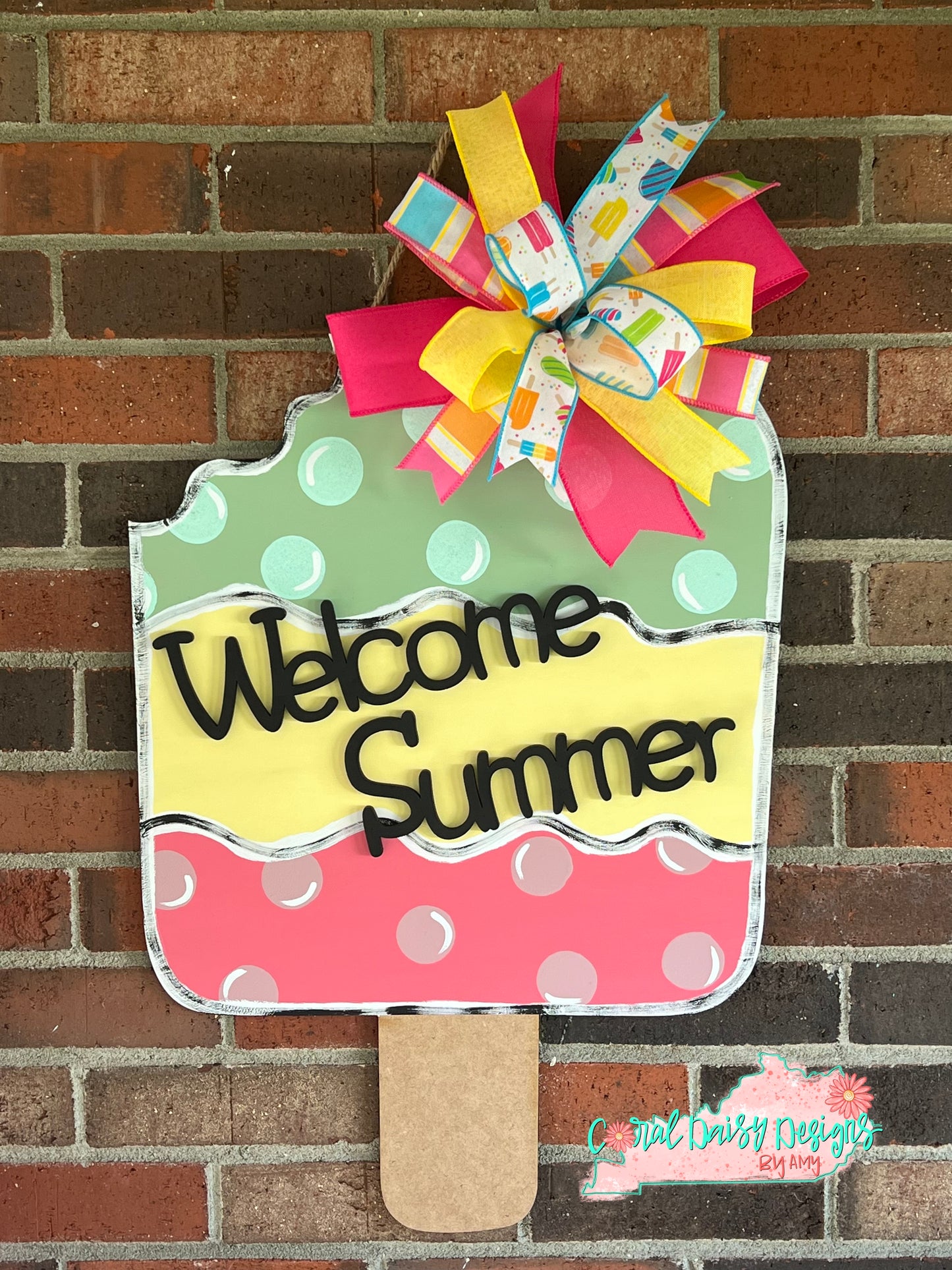 Welcome summer large popsicle - SUMM017