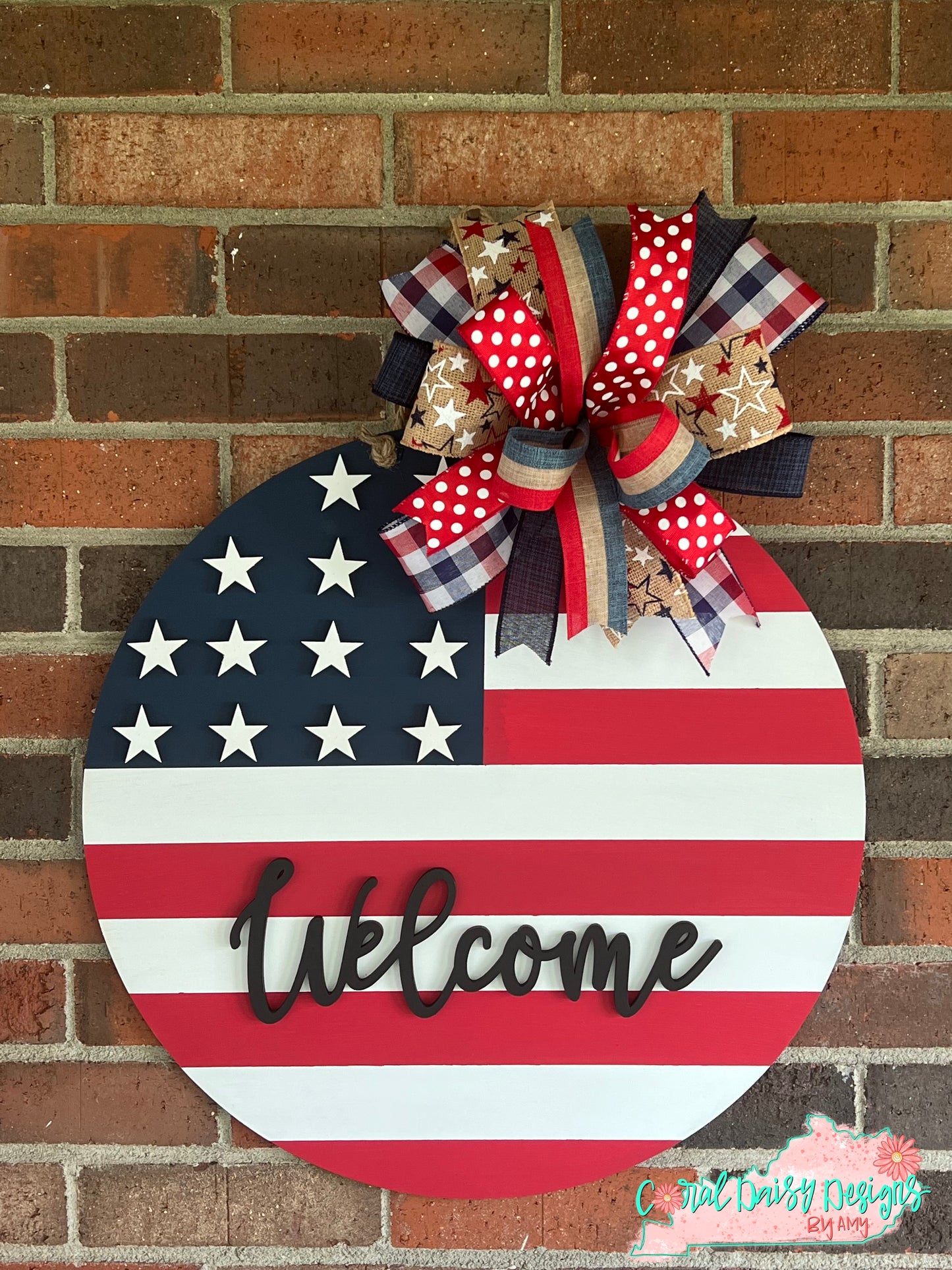 Welcome flag - PATRIOTIC004