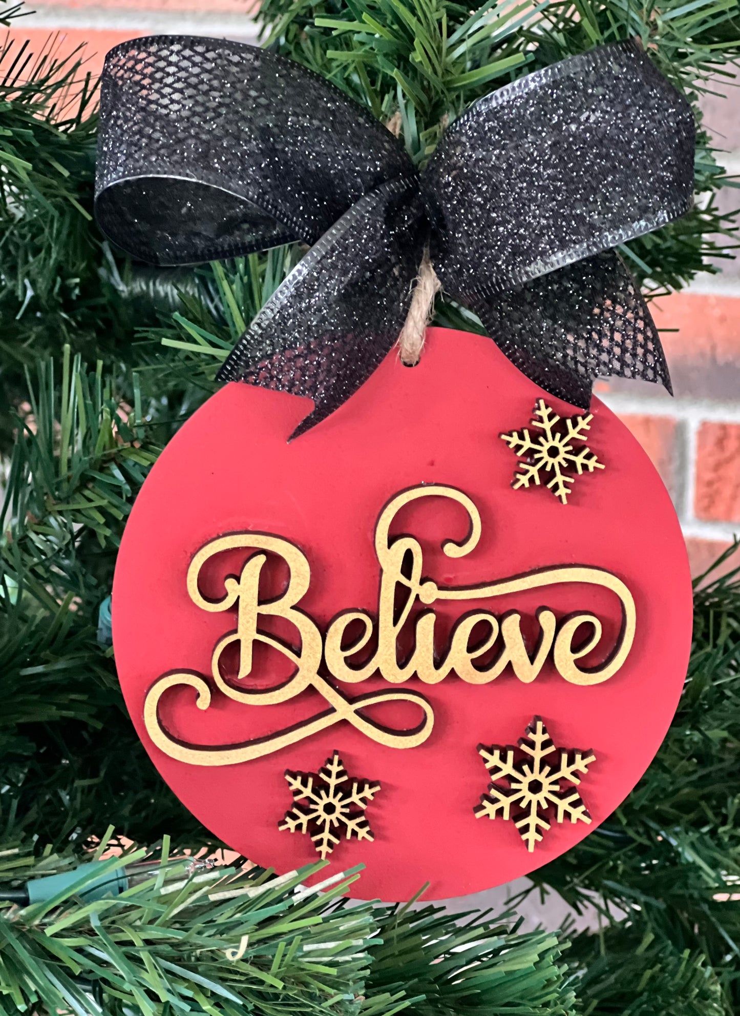 Believe ornament - CHR047