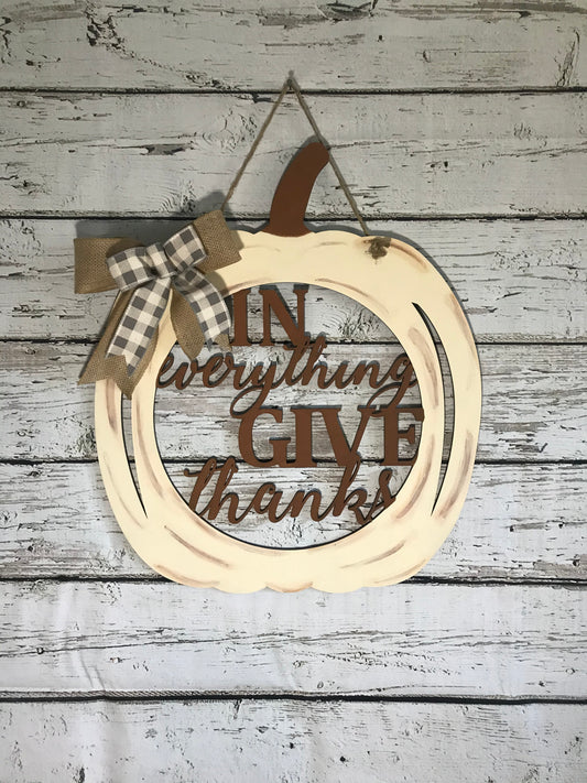 In Everything Give Thanks Pumpkin - TH004