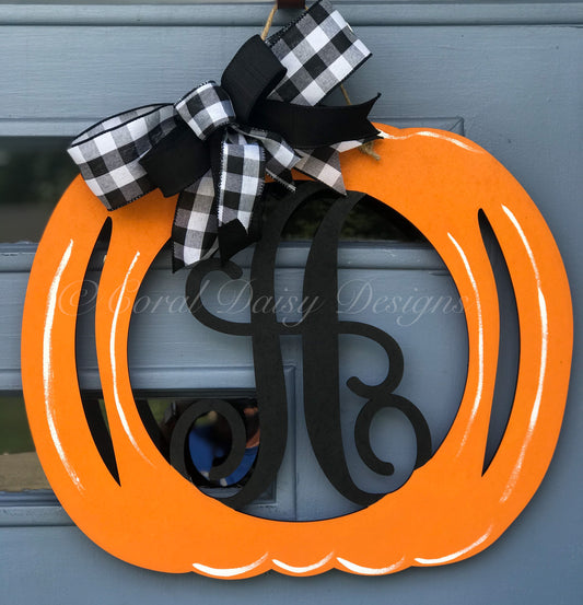 Custom Initial Slit Pumpkin - FALL003