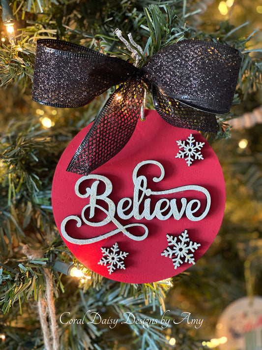 Believe ornament - CHR047