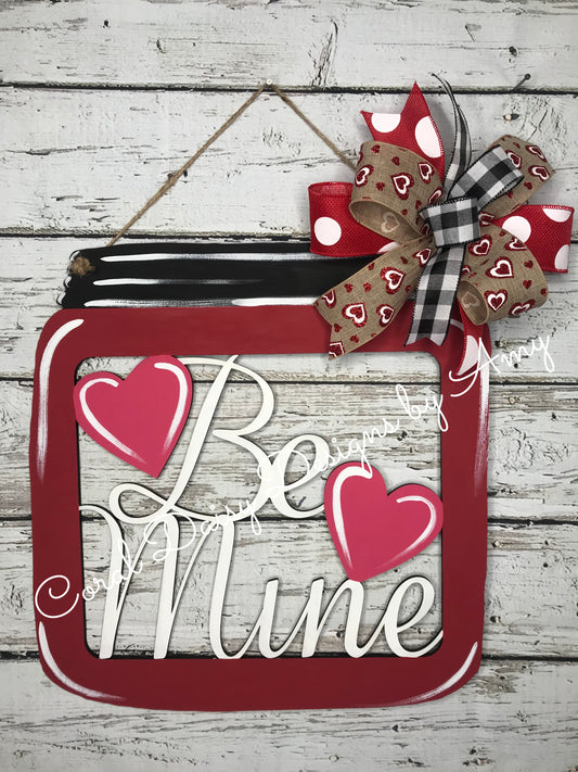 Be Mine Mason Jar  - Val010