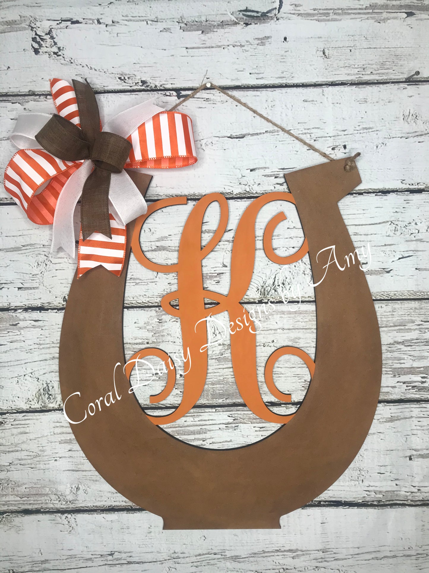 Monogrammed horseshoe  - DRB018