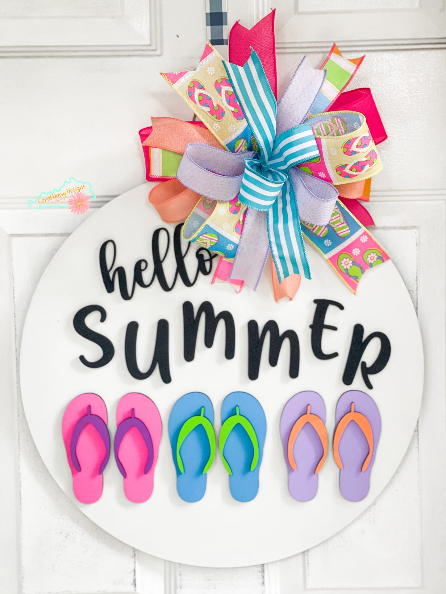 Hello Summer flip flops - SUMM0016