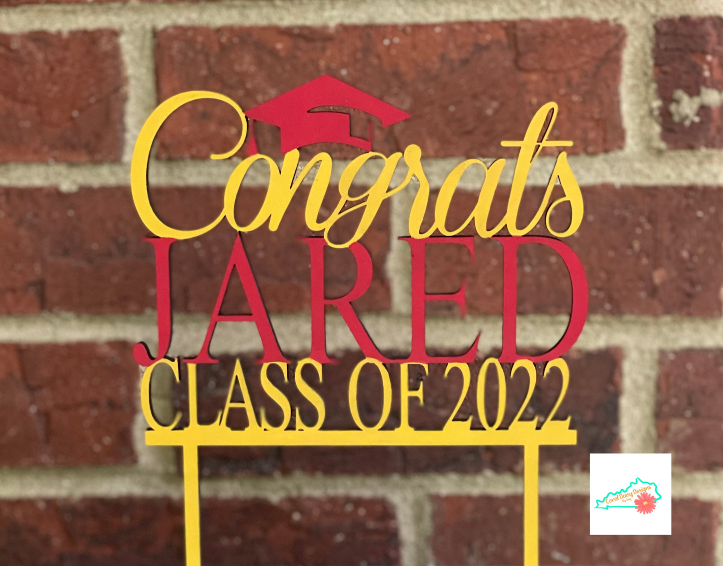 Personalized Graduation cake topper - Grad002