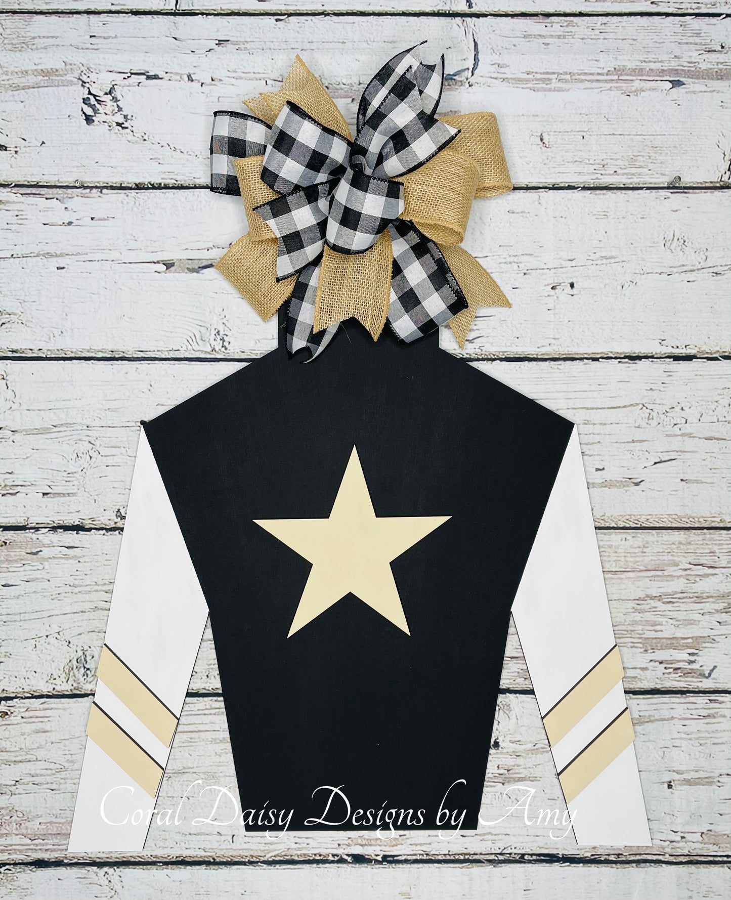 Jockey silk with star body/stripe sleeve  - DRB008