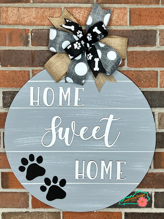 Rustic Home Sweet Home w/paws - EVRD028