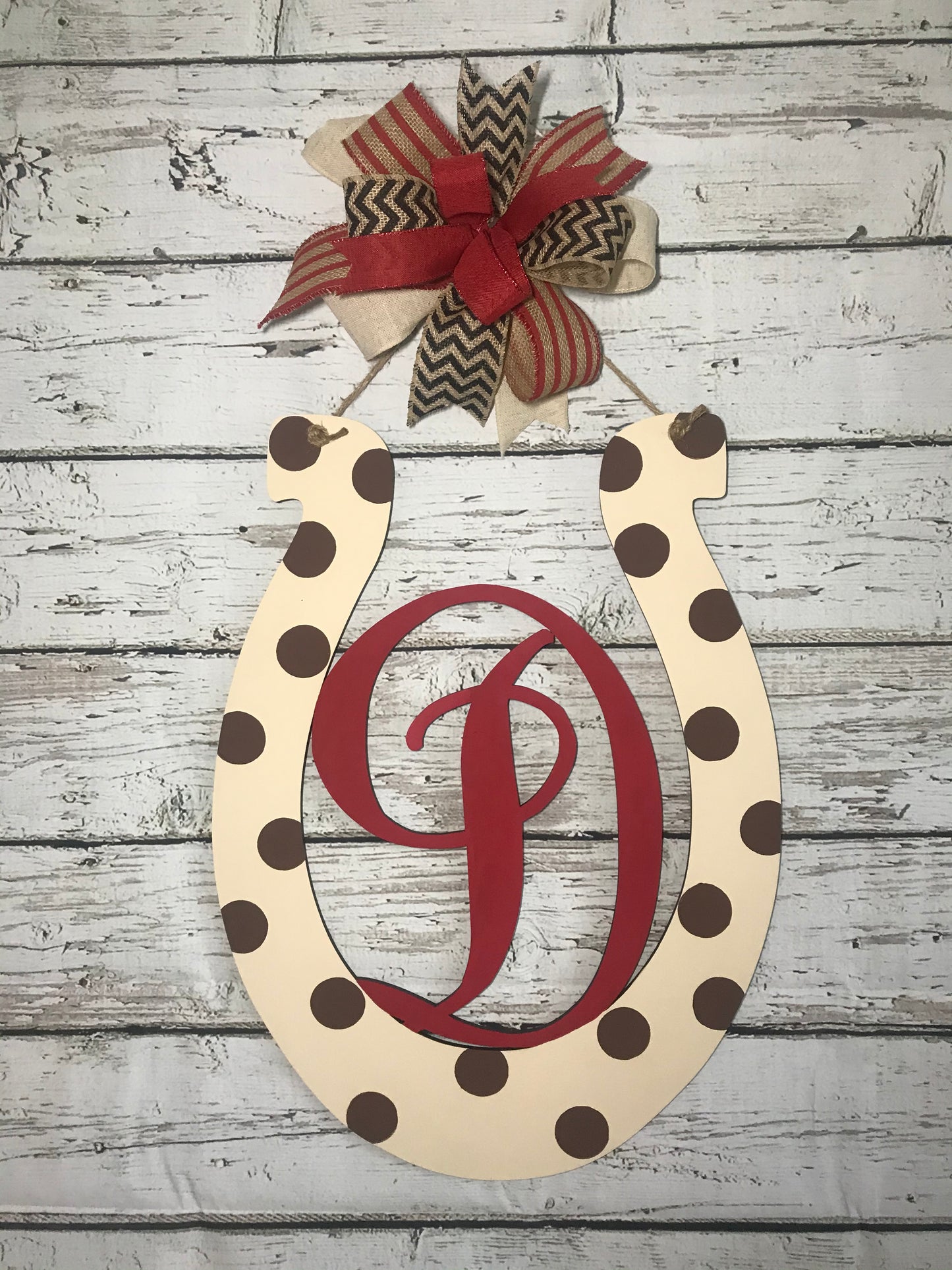 Monogrammed horseshoe  - DRB018