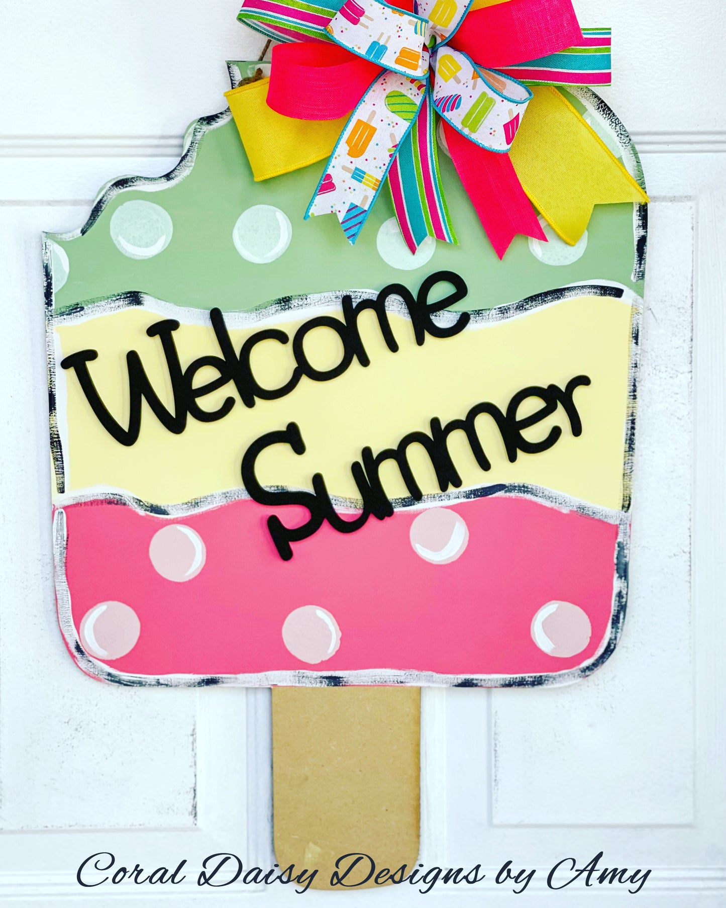 Welcome summer large popsicle - SUMM017