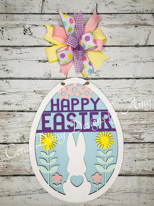 Scrolled Happy Easter - ESTR015