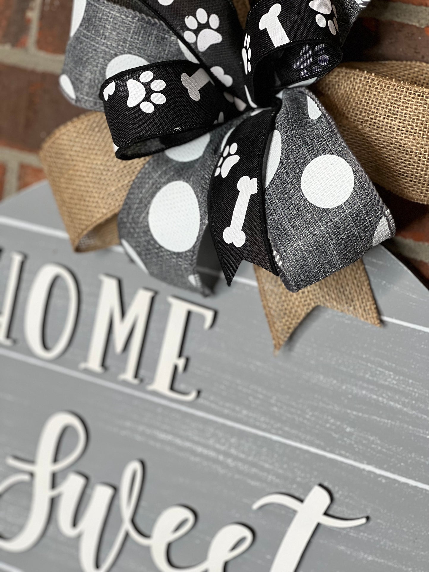 Rustic Home Sweet Home w/paws - EVRD028